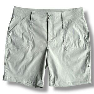 Eddie Bauer Rolled Hem Bermuda Shorts Sage Green Size 12